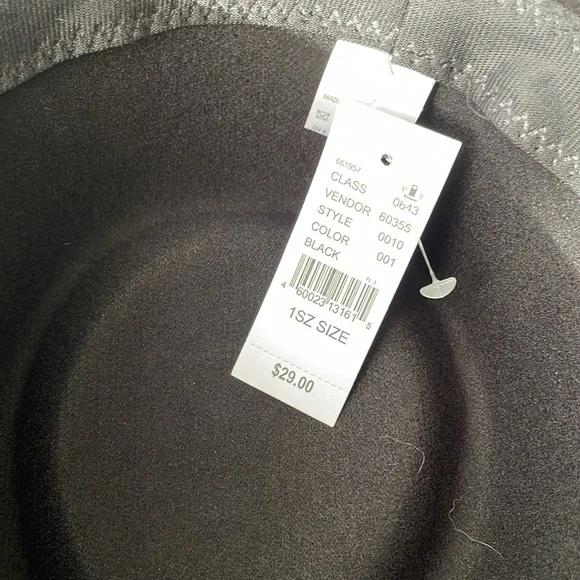 Black fashion hat - Picture 4 of 6